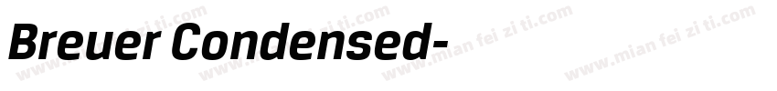 Breuer Condensed字体转换